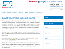 Tablet Screenshot of dawsonrentalsbusandcoach.co.uk